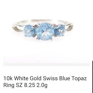 Swiss Blue Topaz Ring